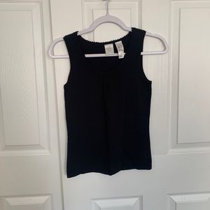 Emma James Plain Black Tank Top